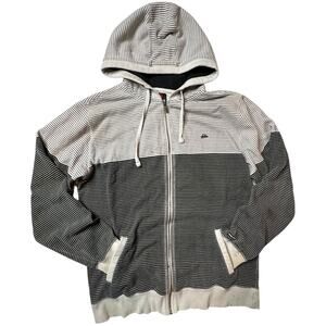 Vintage Y2K QuickSilver Surf Zip Up Hooded Jacket Size XL